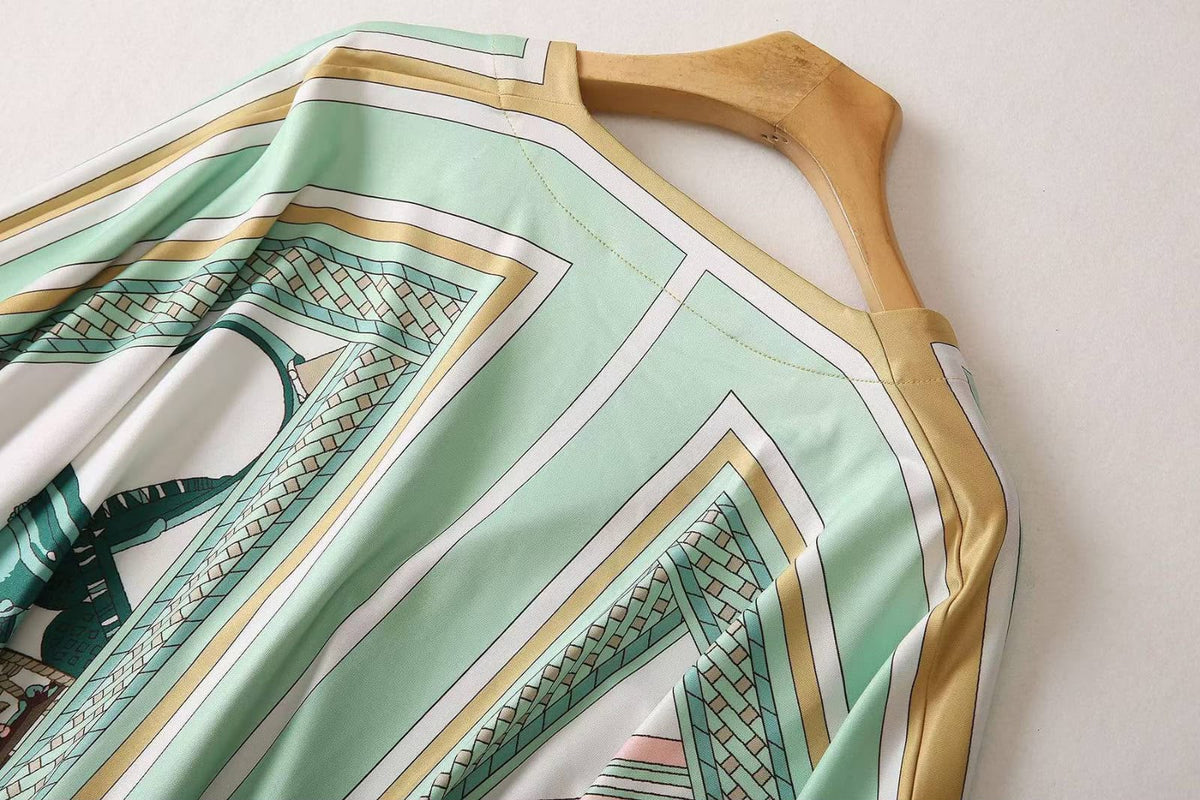 Pucci Printed Silk Kaftan