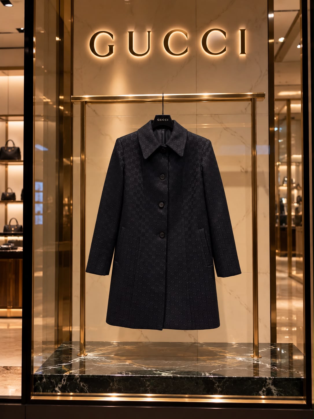 Gucci GG Cotton Canvas Coat