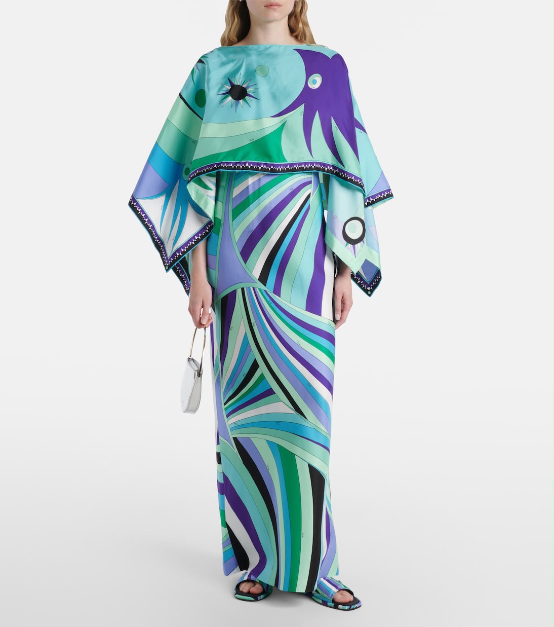 Pucci Orchidee and Soleil Print Silk Dress