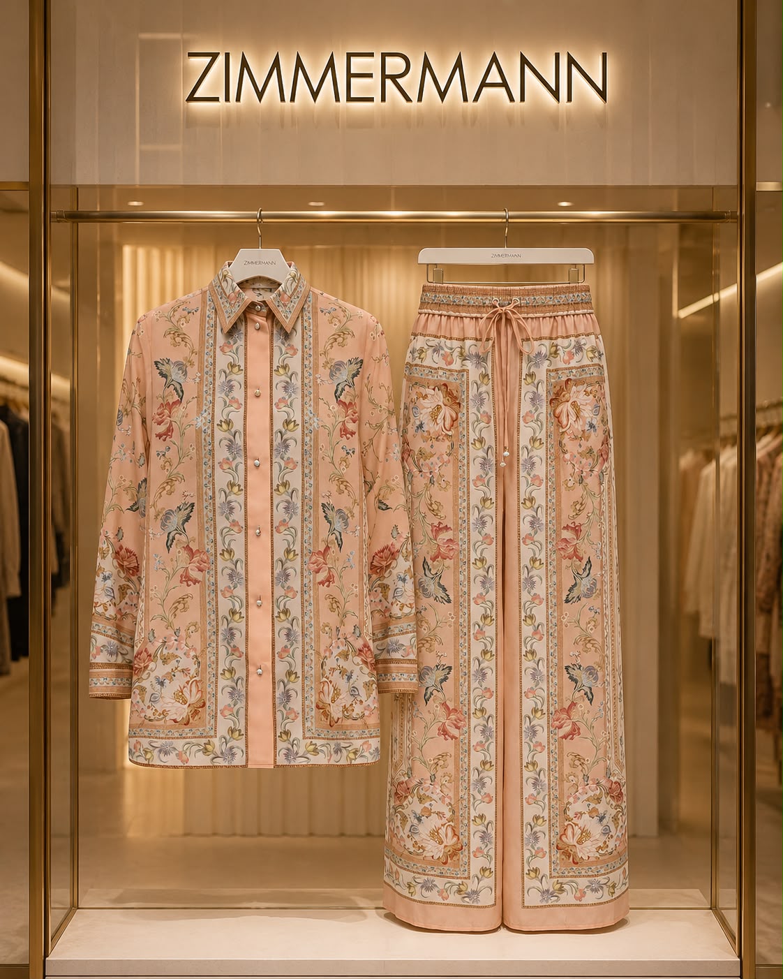 Zimmermann Roselight Relaxed Shirt & Blouse Set