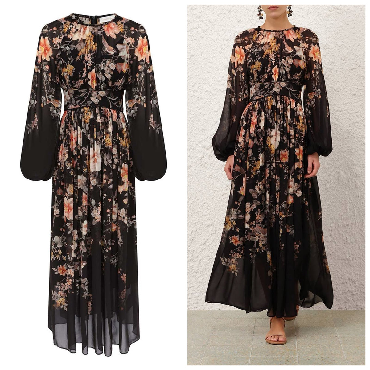 Zimmermann Carousel Billow Maxi Dress