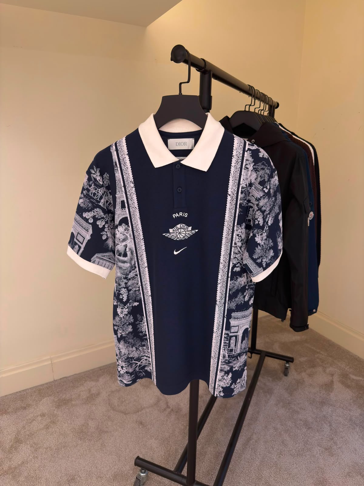 PSG x Nike x Dior "Parisian Heritage" Special Edition Polo Shirt