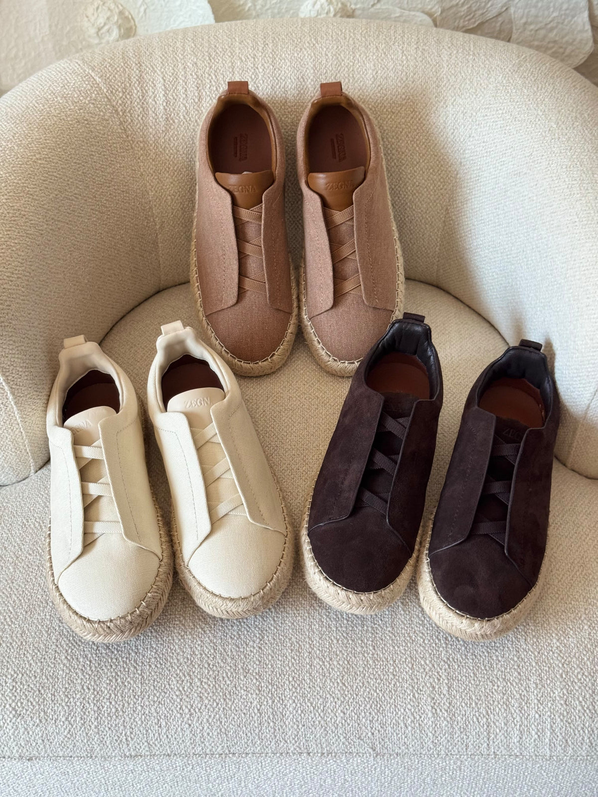 Zegna Triple Stitch Espadrilles