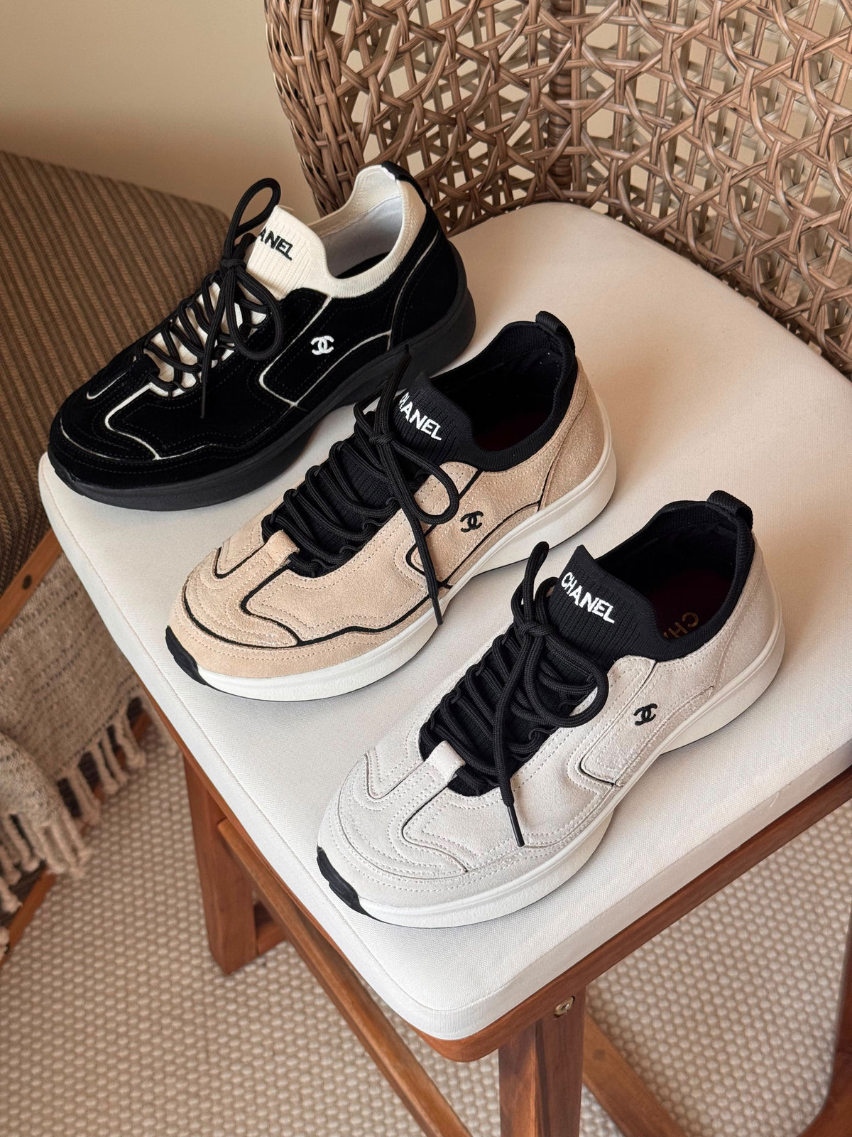 Chanel Metiers d'Art 2026 Trainers in Calfskin & Mixed Fibers