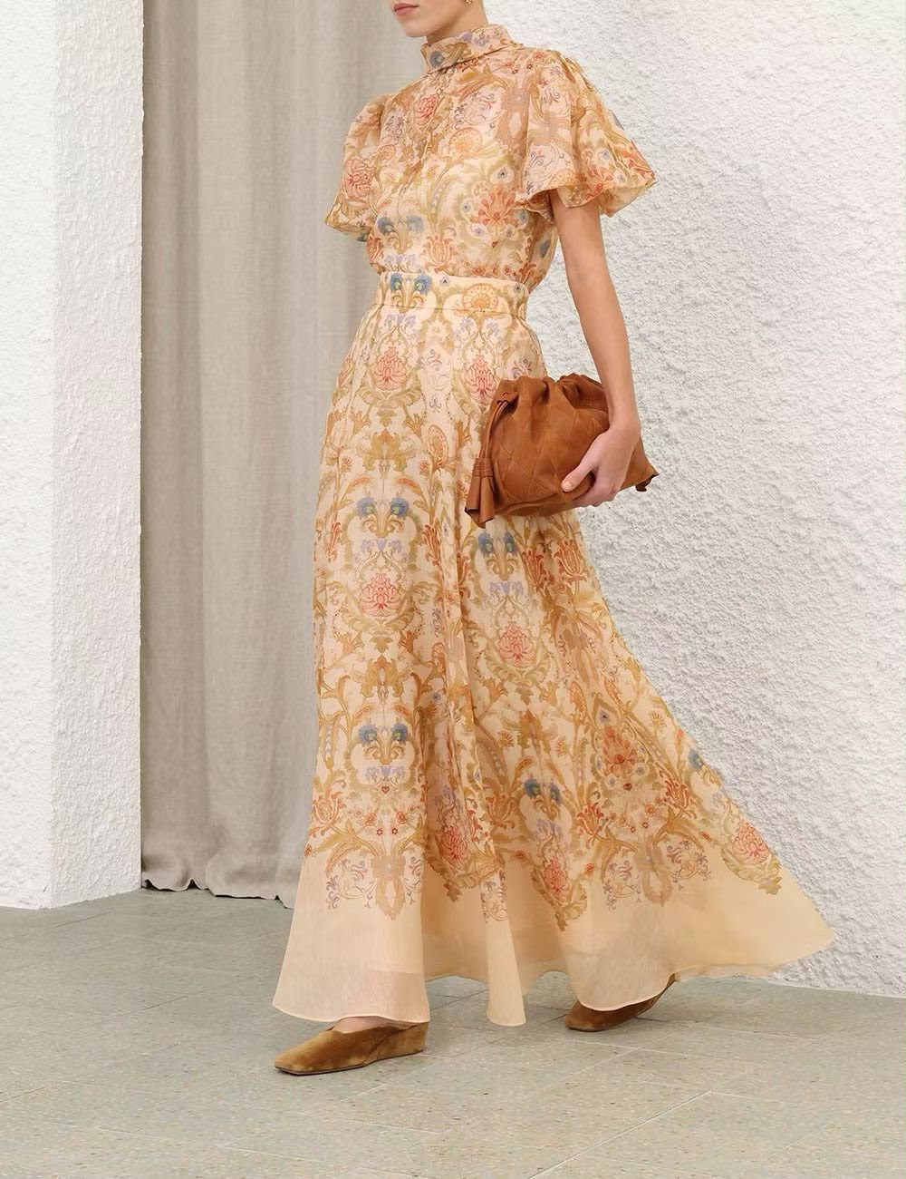 Zimmermann Valiant Bubble Blouse and Matching Valiant Circle Skirt Set