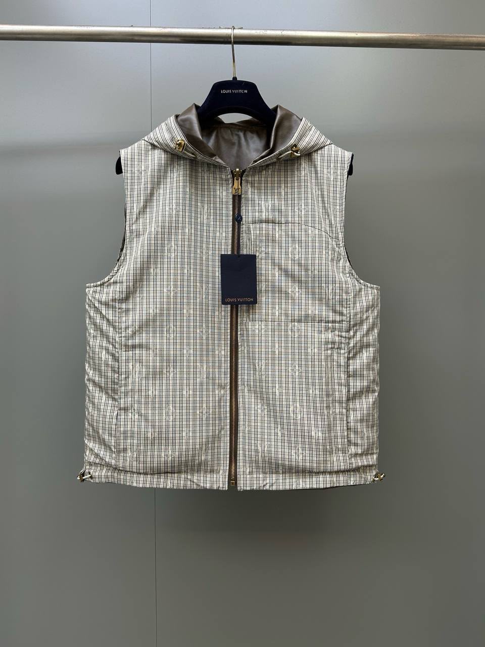 Louis Vuitton Monogram Check Reversible Leather Gilet