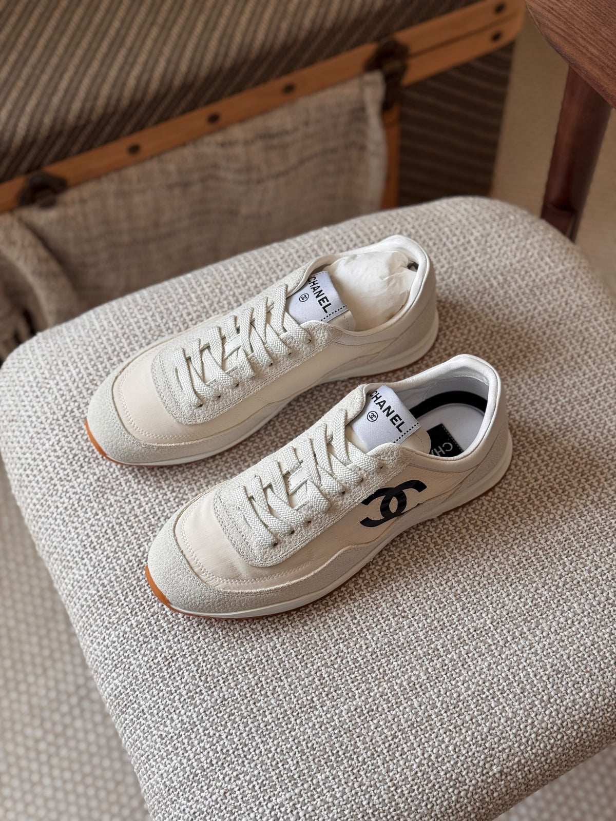 Chanel Trainers in Mesh and Suede Calfskin